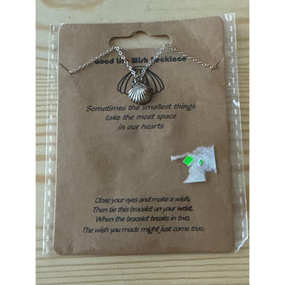 Good Life Wish Necklace With Shell Charm For Women